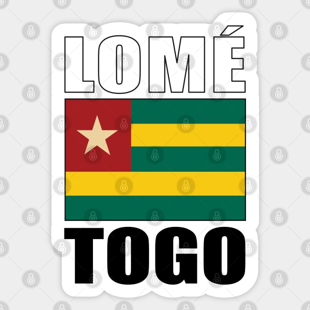 Flag of Togo Sticker by KewaleeTee